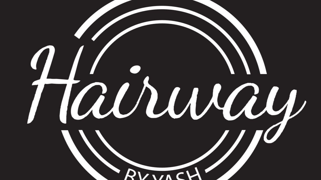 Hairway By Yash Fountain Gate logo in Narre Warren, Victoria, AU features stylish white typography on black background.