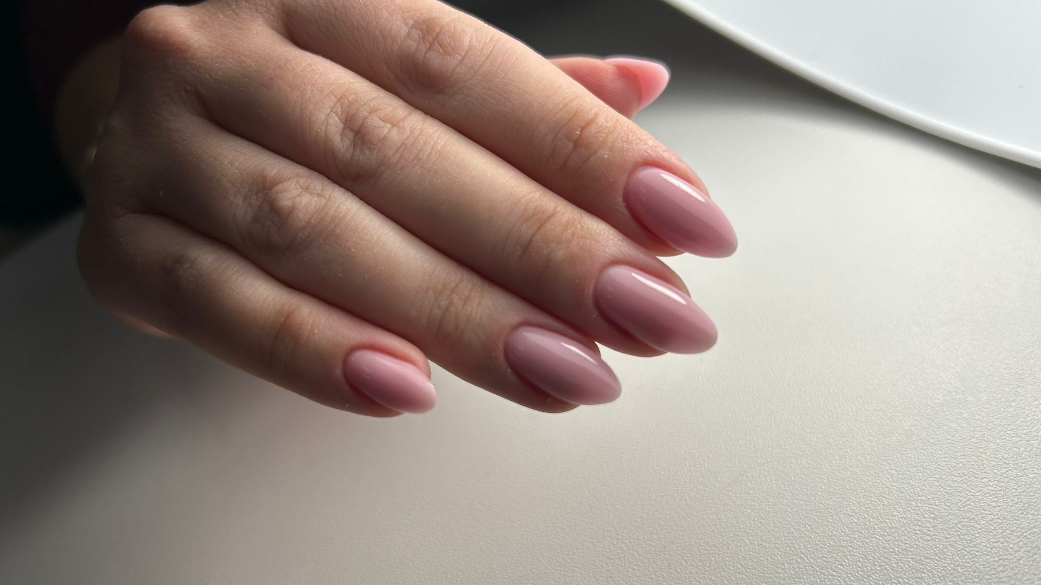 Elegant pink manicured nails at Natural Beauty Center, Muğla, Muğla, TR.