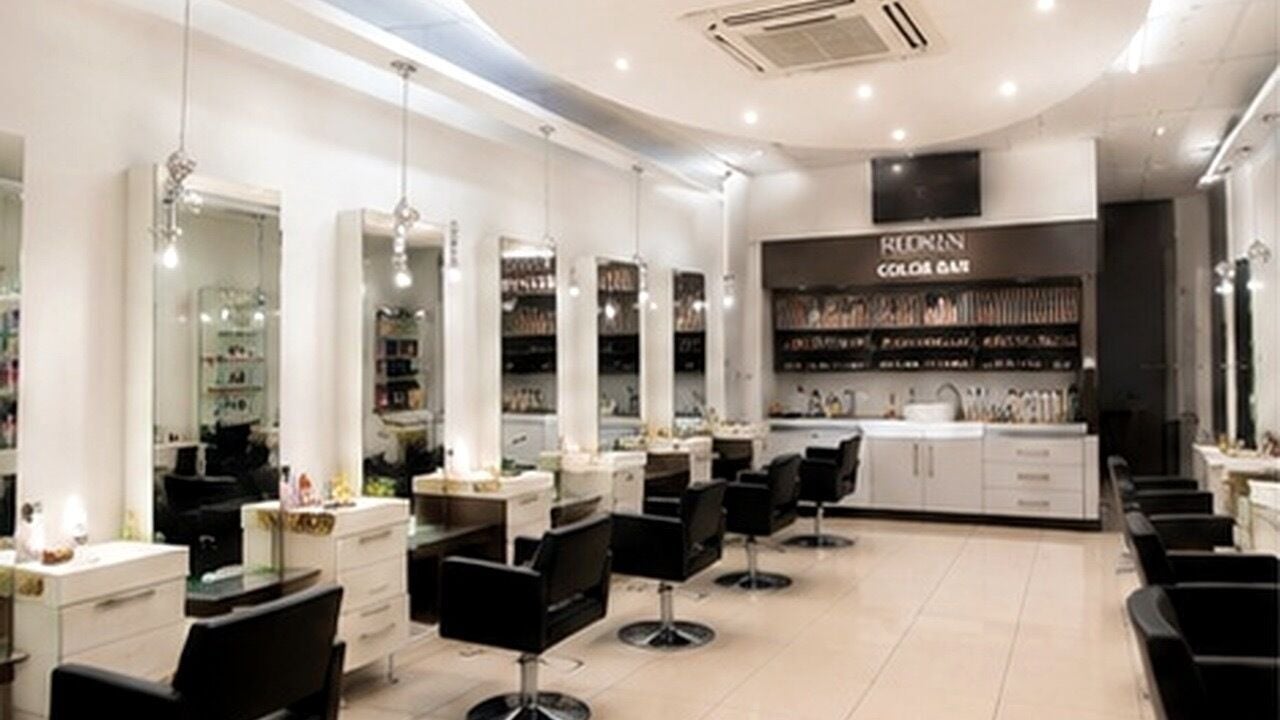 Modern salon interior at House Of Hair Design in Centurion, Gauteng, ZA featuring sleek styling stations.
