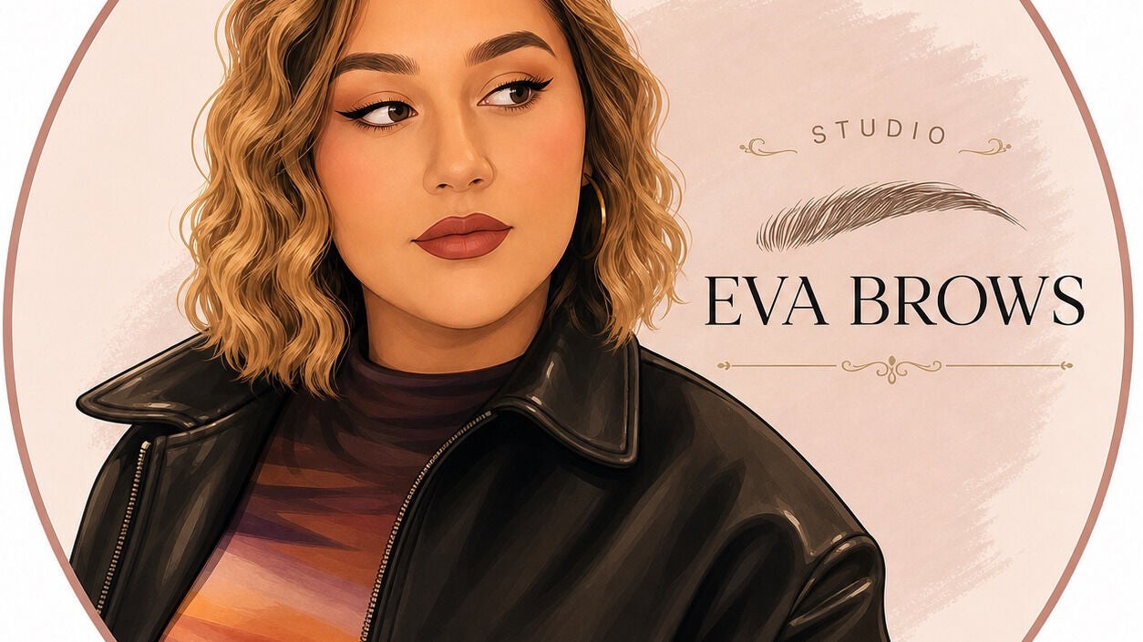 Illustration d'une femme élégante, symbole de Studio Eva Brows à Compiègne, Hauts-de-France, FR.