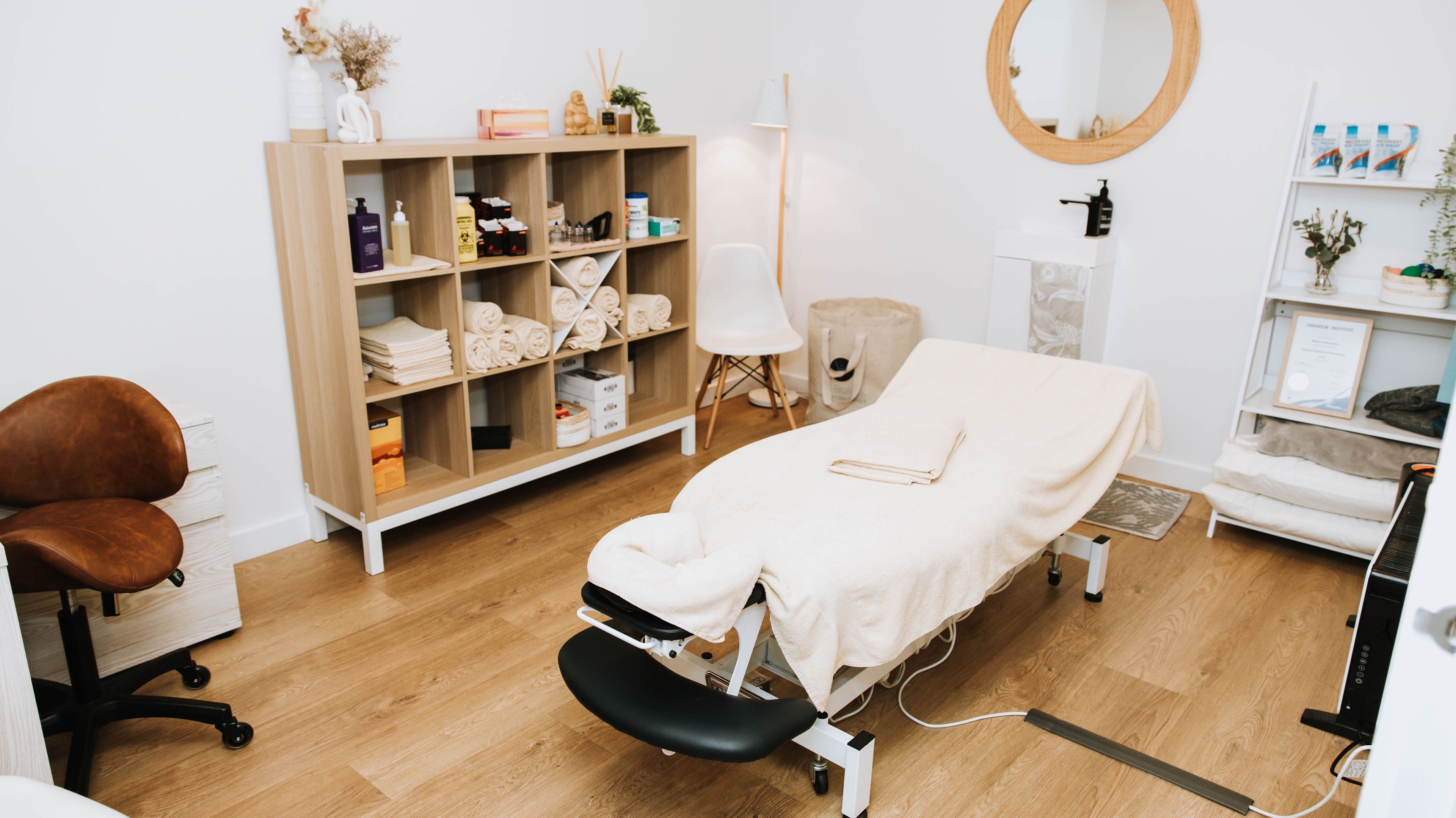 Calming therapy room at True Balance Massage & Myotherapy, Berwick, Victoria, AU.