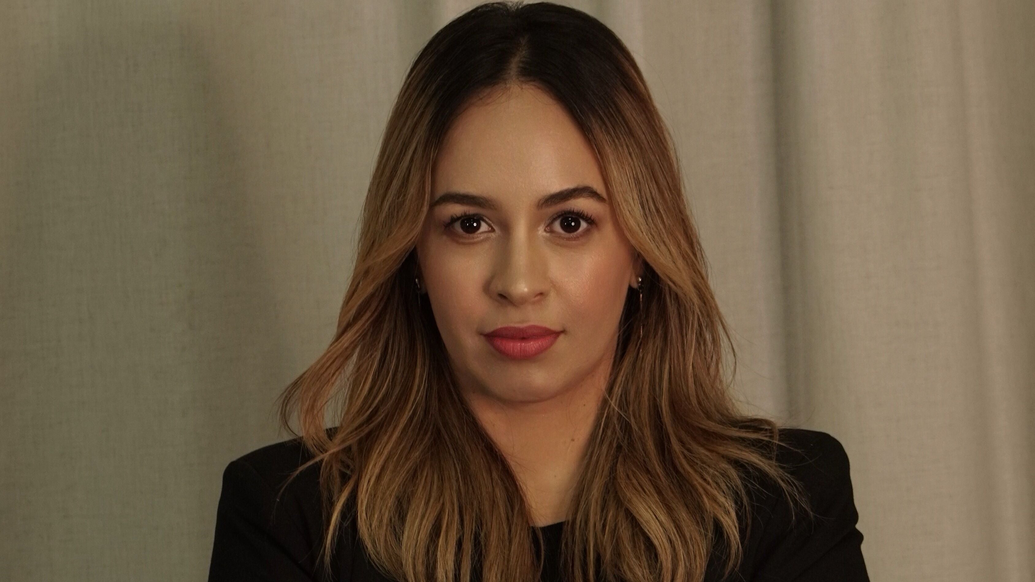 A client with styled hair at Nanda Beauty & Brows in Bay Of Plenty, NZ.