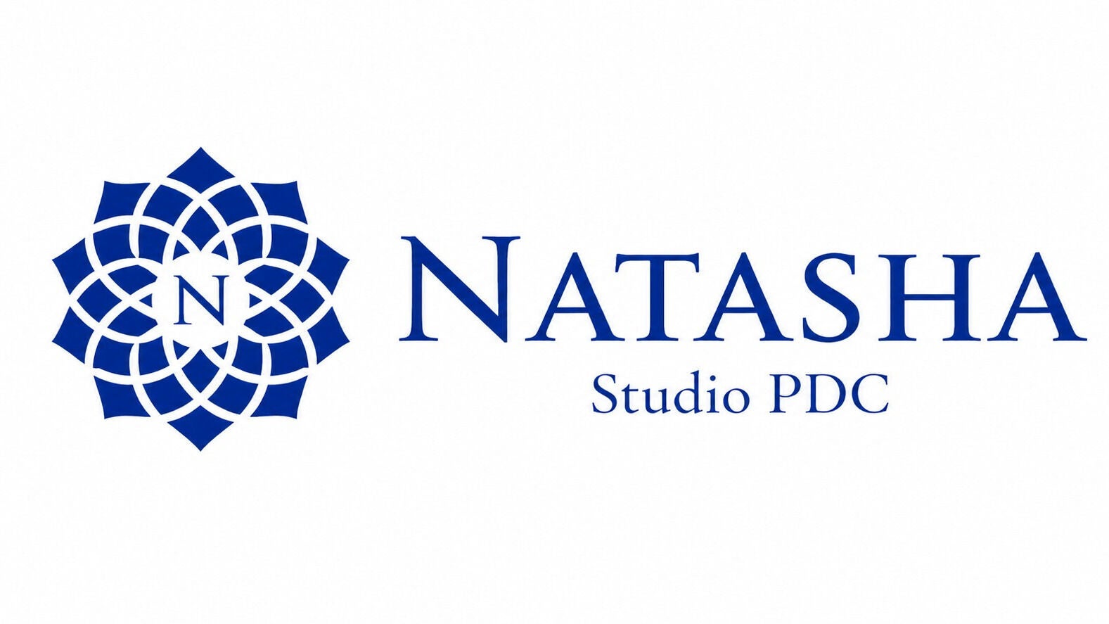 Logo of Natasha Studio PDC located in Playa Del Carmen, Quintana Roo, MX, featuring an intricate blue design.