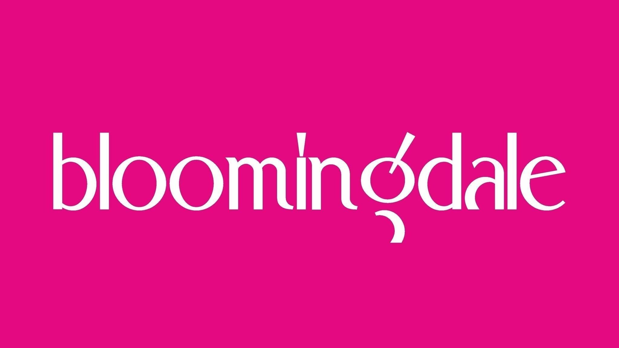 Λογότυπο Bloomingdale Spa σε ροζ υπόβαθρο, Σταλός, GR.