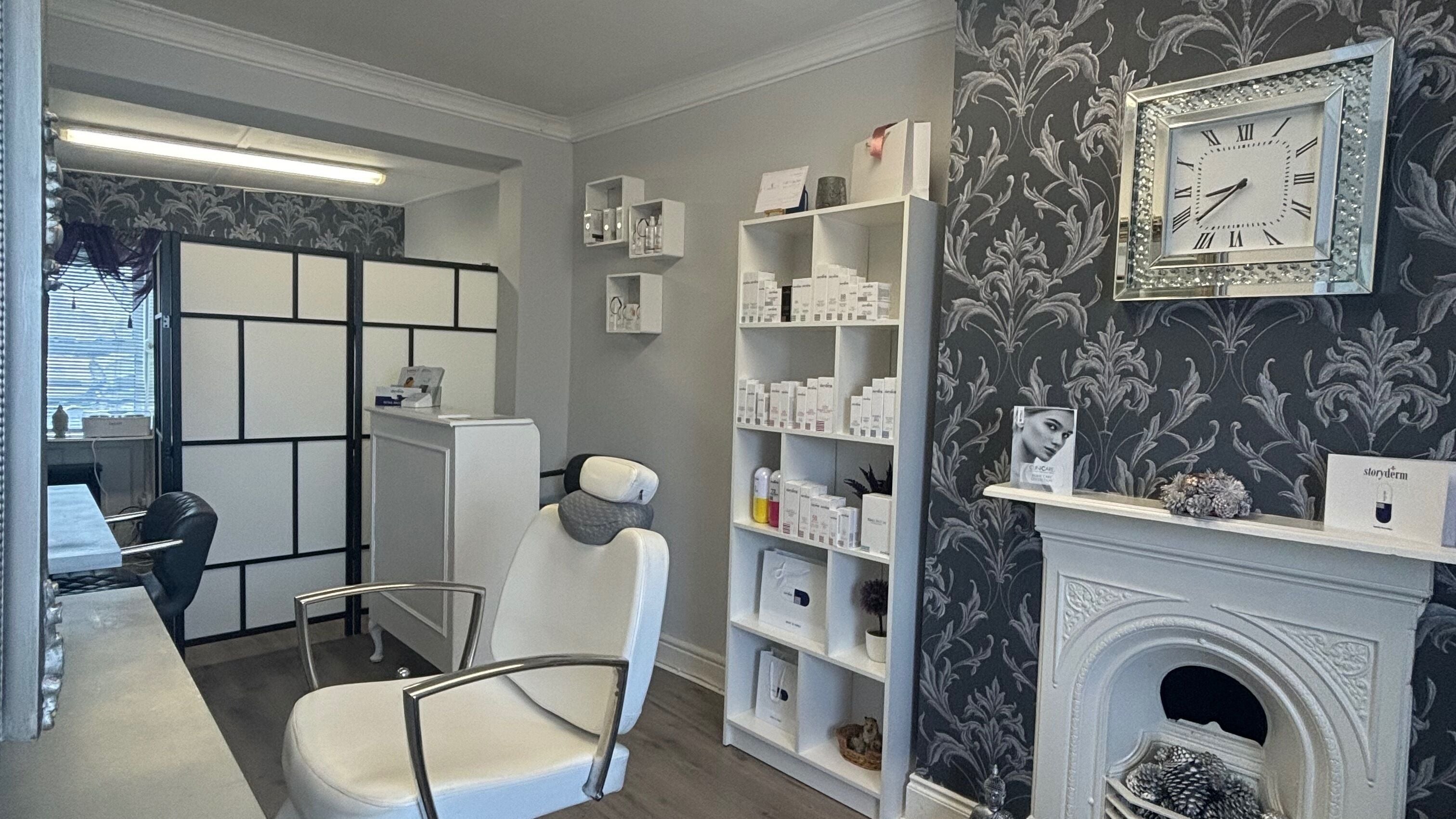 Chic interior of AC Skin & Laser Clinic, Fethard, Tipperary, Ireland, offering beauty treatments in a stylish setting.