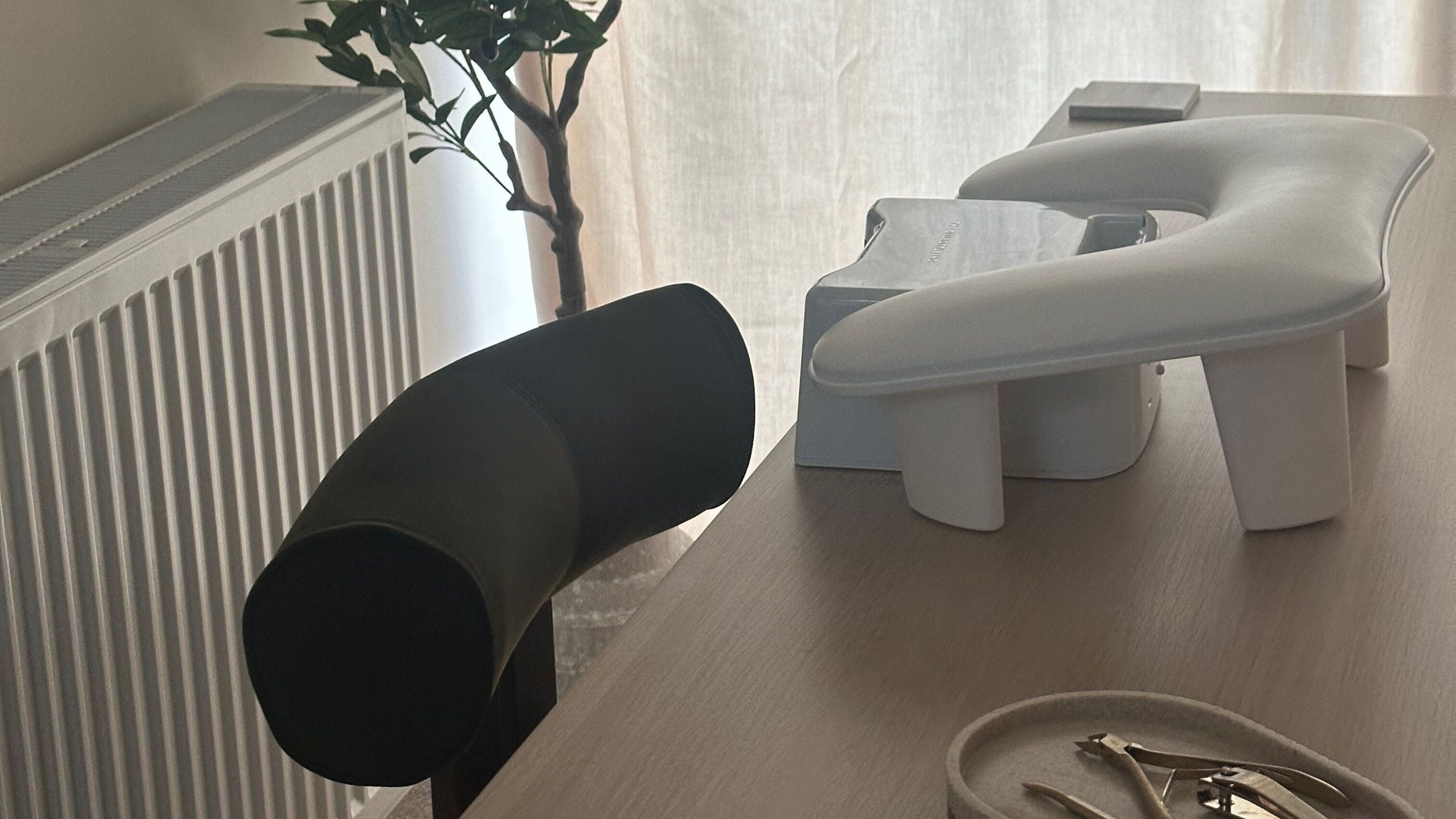 Stylish nail table setup at Indie’s Nail Room, Seaford, England, GB.