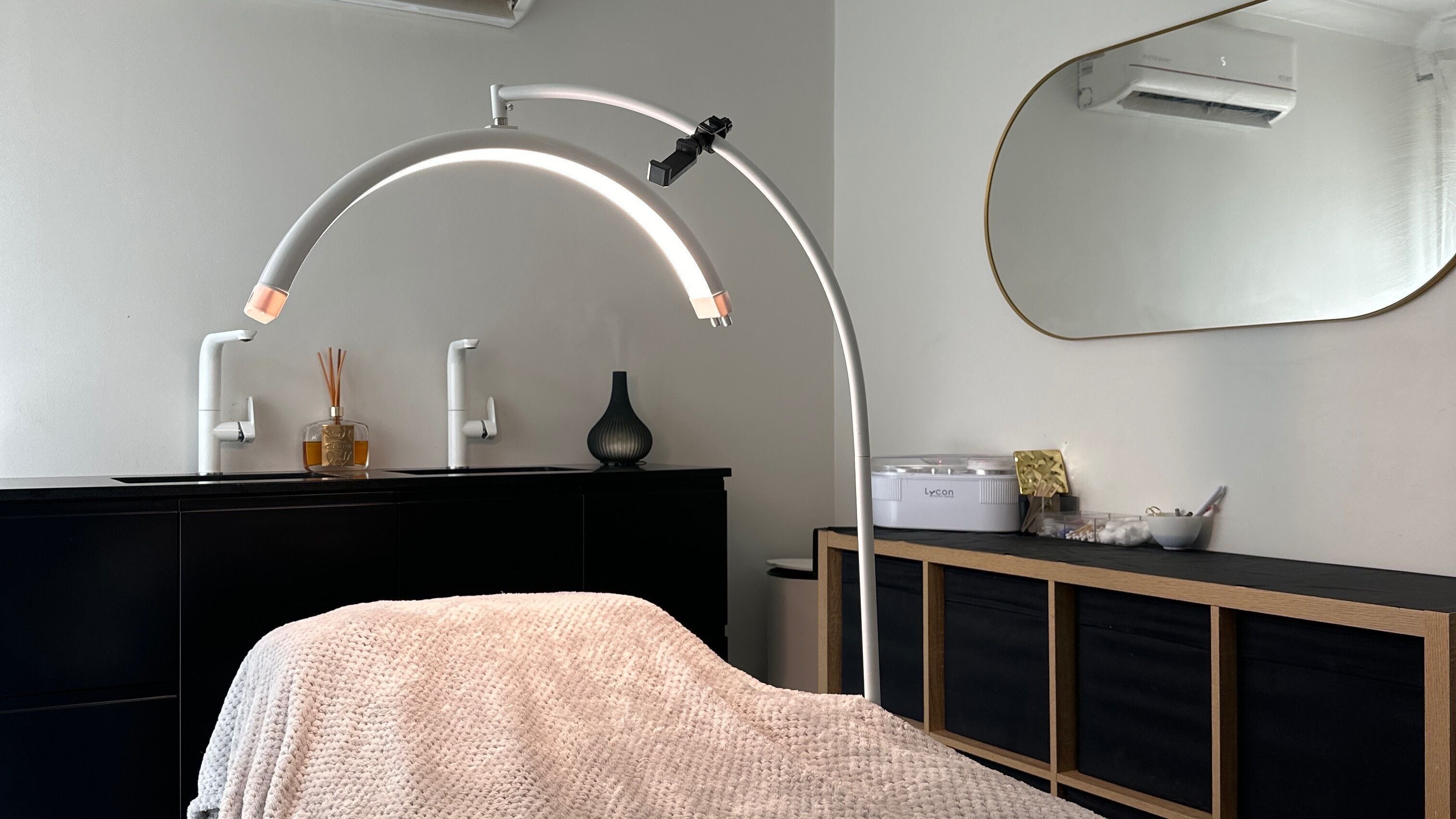 Elegant spa treatment room at Reflections Beauty & Wellness in Ocean Reef, Western Australia, AU.