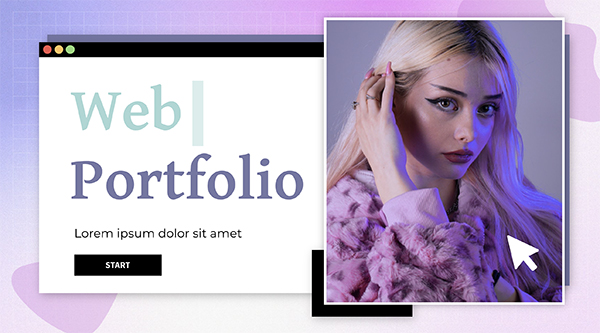 Interactive Digital Design Portfolio Microsite template