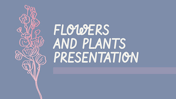 Interactive Flowers and Plants Presentation template