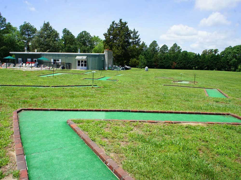 The miniature golf course