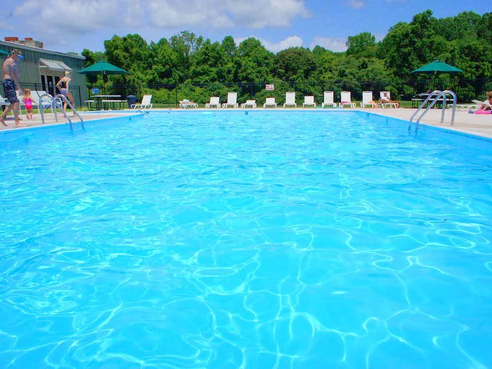 A view of the swimming pool
