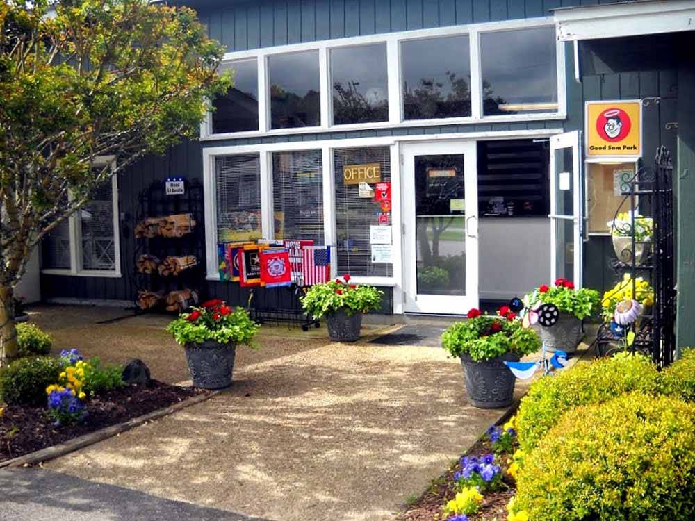 The entrance to the office