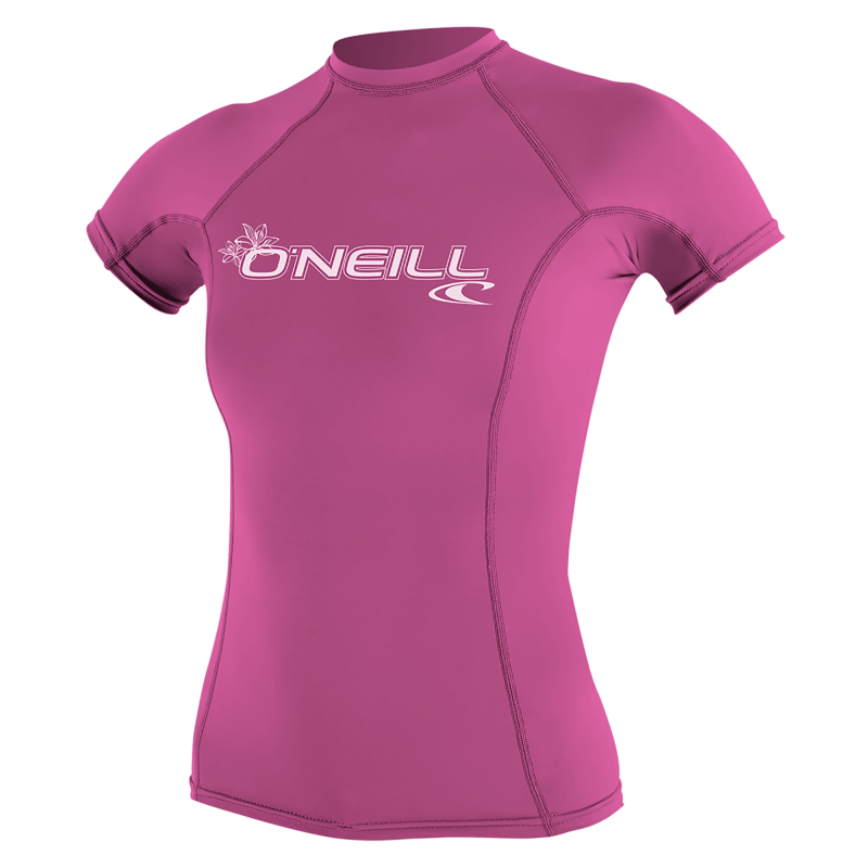Wms Basic Skins S/S Rash Guard logo - Lycras - Damen