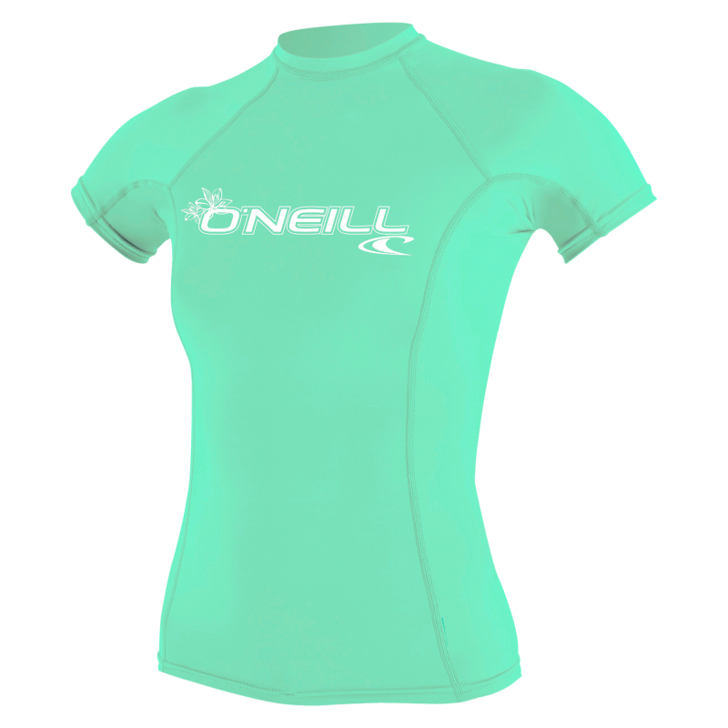 Wms Basic Skins S/S Rash Guard logo - Lycras - Damen
