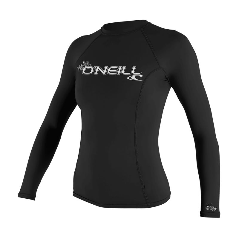 Wms Basic Skins L/S Rash Guard logo - Lycras - Damen