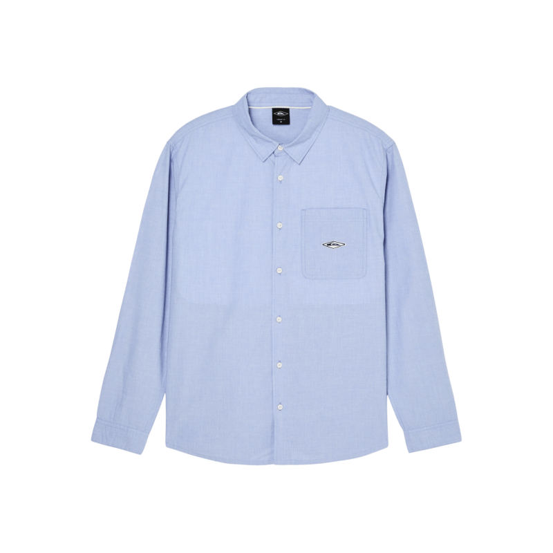 Diamond Chambray Ls Shirt - Hemd - Herren