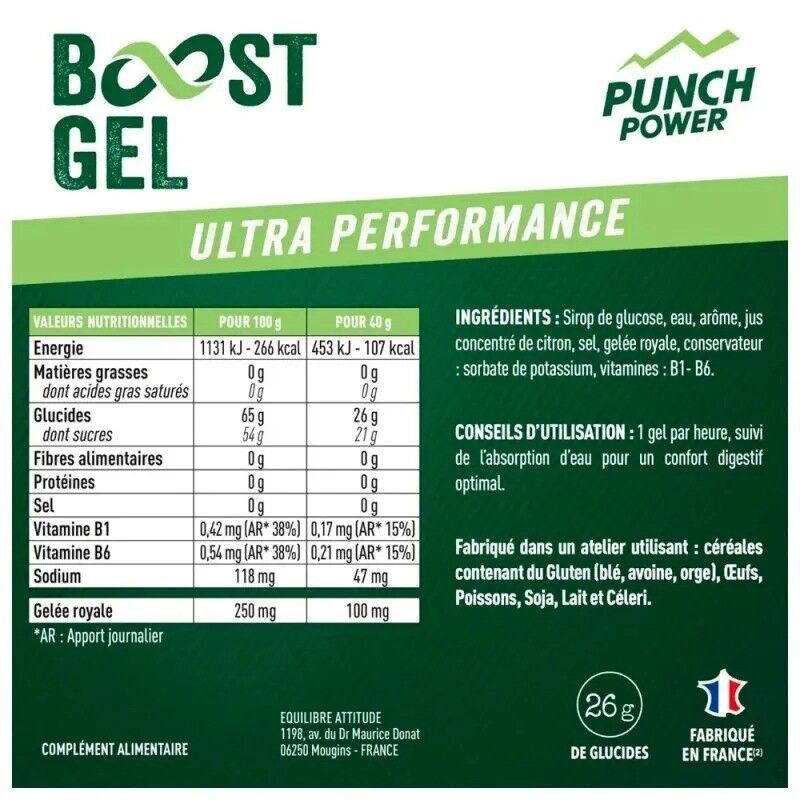 Pack 6 Gels Effort Intense - Energiegel