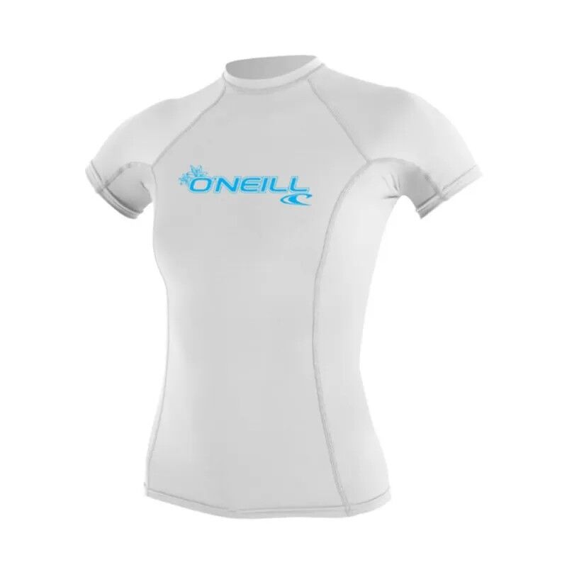 Wms Basic Skins S/S Rash Guard logo - Lycras - Damen