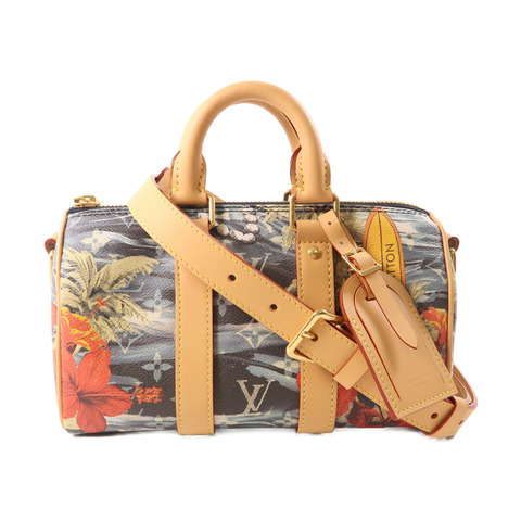 LOUIS VUITTON Monogram Surfin Keepall Bandouliere 25金扣手挽肩背兩用袋彩色