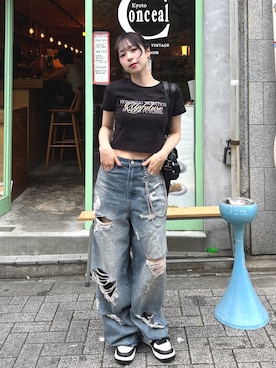 「NIKE(ナイキ)のアイテム(スニーカー)」を使った、りなてぃさん(レディース・150cm)の春コーディネート