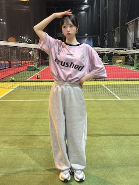 「NIKE(ナイキ)のアイテム(スニーカー)」を使った、りなてぃさん(レディース・150cm)の春コーディネート
