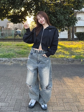 「NIKE(ナイキ)のアイテム(スニーカー)」を使った、りなてぃさん(レディース・150cm)の春コーディネート