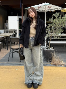 「NIKE(ナイキ)のアイテム(ジャケット/アウター)」を使った、りなてぃさん(レディース・150cm・20代)の秋コーディネート