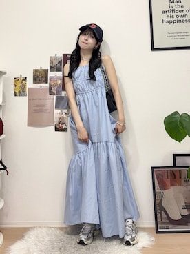 「NIKE(ナイキ)のアイテム(スニーカー)」を使った、りなてぃさん(レディース・150cm)の夏コーディネート