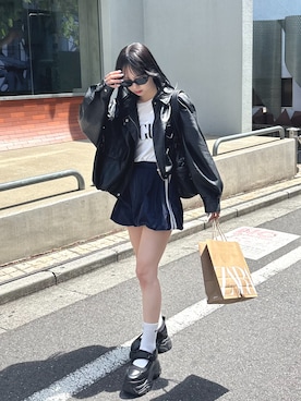 「NIKE(ナイキ)のアイテム(ソックス/靴下)」を使った、りなてぃさん(レディース・150cm)の春コーディネート