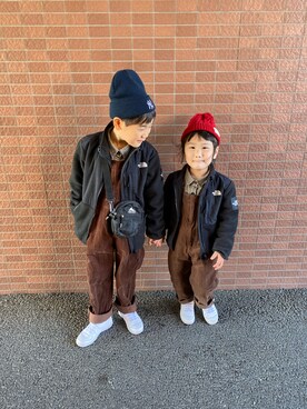 moon☺︎さん(キッズ・123cm)の冬コーディネート
