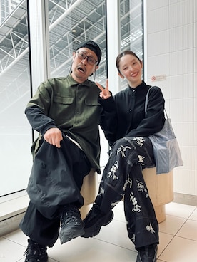 「NIKE(ナイキ)のアイテム(スニーカー)」を使った、ムックさん(メンズ・174cm・40代)の春コーディネート