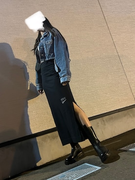 「NIKE(ナイキ)のアイテム(スカート)」を使った、ちゃさん(レディース・171cm)の冬コーディネート