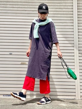「NIKE(ナイキ)のアイテム」を使った、☺︎さいとを☺︎さん(レディース・174cm・30代)の春コーディネート