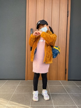 「NIKE(ナイキ)のアイテム(キャップ)」を使った、anzaikさん(レディース・120cm)の冬コーディネート