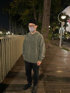 「NIKE(ナイキ)のアイテム(チノパンツ)」を使った、weiさん(メンズ・160cm)の冬コーディネート