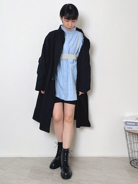 「NIKE(ナイキ)のアイテム(レギンス/スパッツ)」を使った、Lilychouchouさん(レディース・163cm)の冬コーディネート