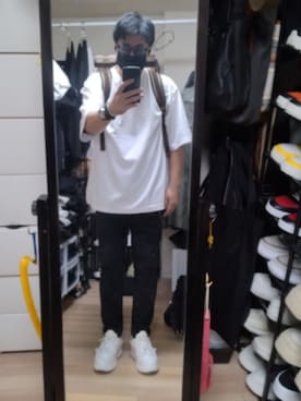 「STUDIOUS(ステュディオス)のアイテム(スラックス)」を使った、高さん(メンズ・176cm)の秋コーディネート