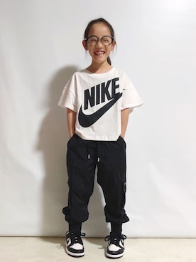 「NIKE(ナイキ)のアイテム(トップス)」を使った、reaxcheeseさん(キッズ・110cm)の春コーディネート