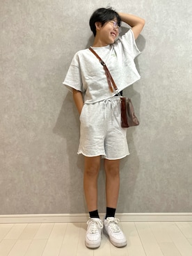 「NIKE(ナイキ)のアイテム(スニーカー)」を使った、kii_memeさん(キッズ・130cm)の夏コーディネート