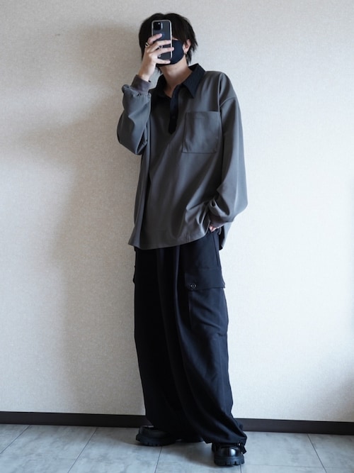 TJさんの「Moss stitch polo long T - モスステッチポロロンT（DOOPZ｜ドープス）」を使ったコーディネート
