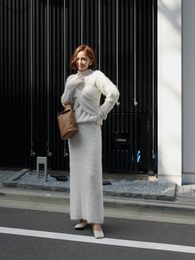 Myshawty officialさんの「feather knit set up（My shawty | ﾏｲｼｬｳﾃｨｰ）」を使ったコーディネート