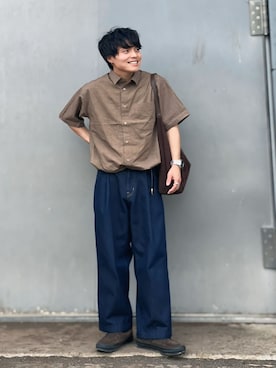 「VANS(バンズ)のアイテム(スニーカー)」を使った、低身長2児パパの大人コーデ|160cmさん(メンズ・160cm)の春コーディネート