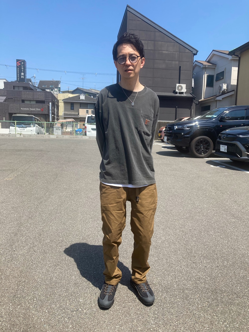 kjmaさんの「『別注』GRAMICCI　STRETCH WEATHER PANTS（Gramicci）」を使ったコーディネートの1枚目の写真