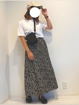 「NIKE(ナイキ)のアイテム(Tシャツ/カットソー)」を使った、みゆきちさん(レディース・161cm)の秋コーディネート