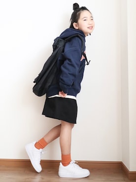 「NIKE(ナイキ)のアイテム(スニーカー)」を使った、teiccoさん(キッズ・128cm)の春コーディネート