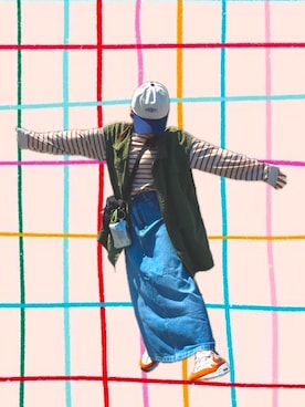 よーあい🌷さんの「Aラインデニムマキシスカート（GAP | ギャップ）」を使ったコーディネート