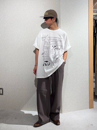 「CIAOPANIC TYPY(チャオパニックティピー)の【UNISEX】アソート落書きBIGロゴTEE(Tシャツ/カットソー)」を使った、Kazumaさん(メンズ・166cm)の夏コーディネート