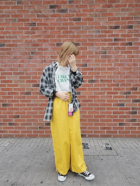 「SPINNS(スピンズ)のアイテム(シャツ/ブラウス)」を使った、mai*さん(レディース・161cm)の春コーディネート
