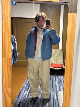 「NIKE(ナイキ)のアイテム(チノパンツ)」を使った、TSUCKTさん(メンズ・170cm・30代)の冬コーディネート