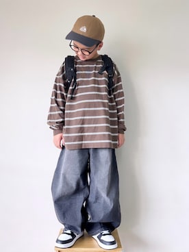 「NIKE(ナイキ)のアイテム(スニーカー)」を使った、yo_yoさん(キッズ・127cm)の秋コーディネート